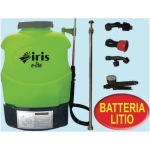 Pompa irroratrice a batteria litio Iris Garden E-Lite 16 lt a spalla autonomia 5 h